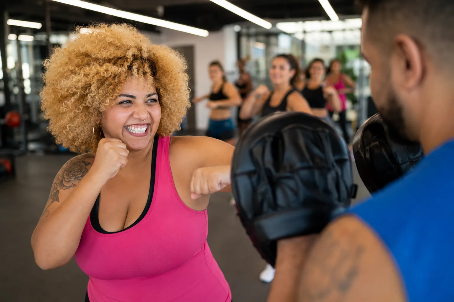 Clase de cardiobox en el club